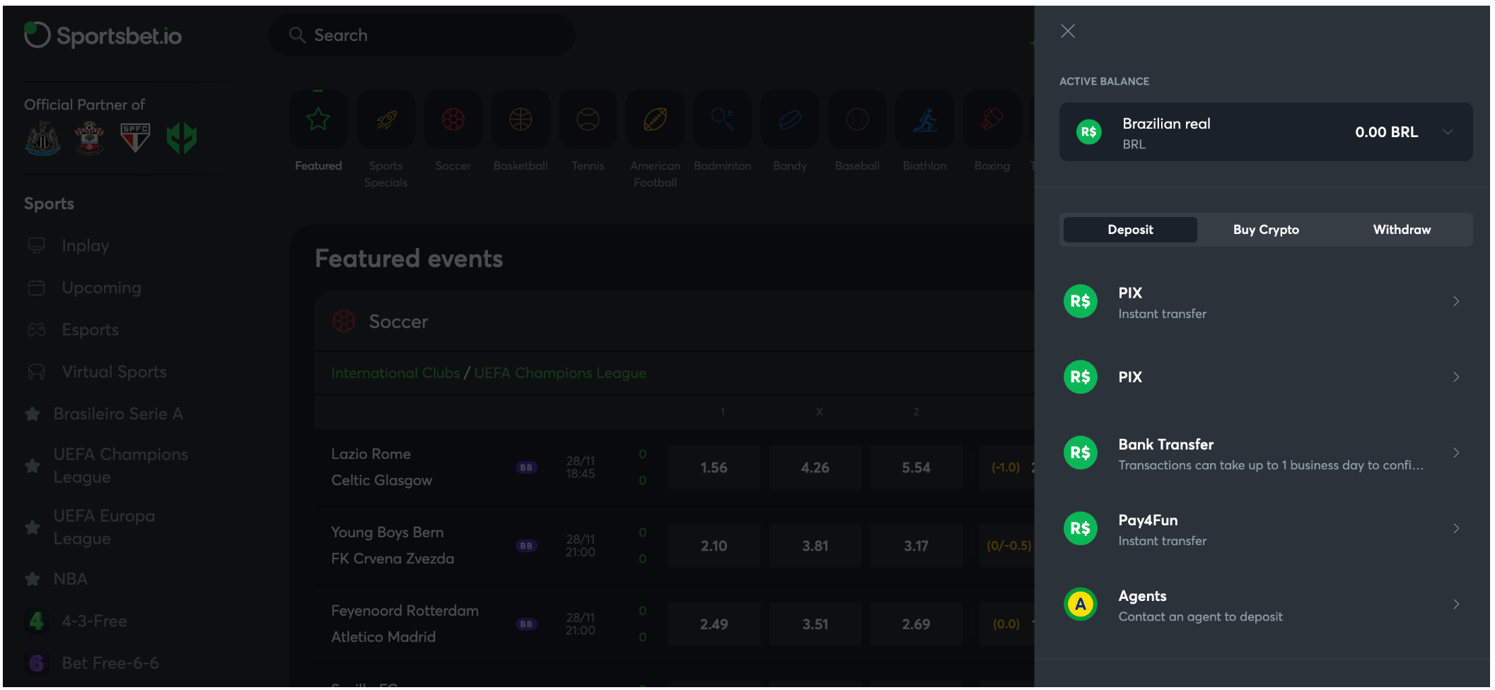 Sportsbet versão Desktop