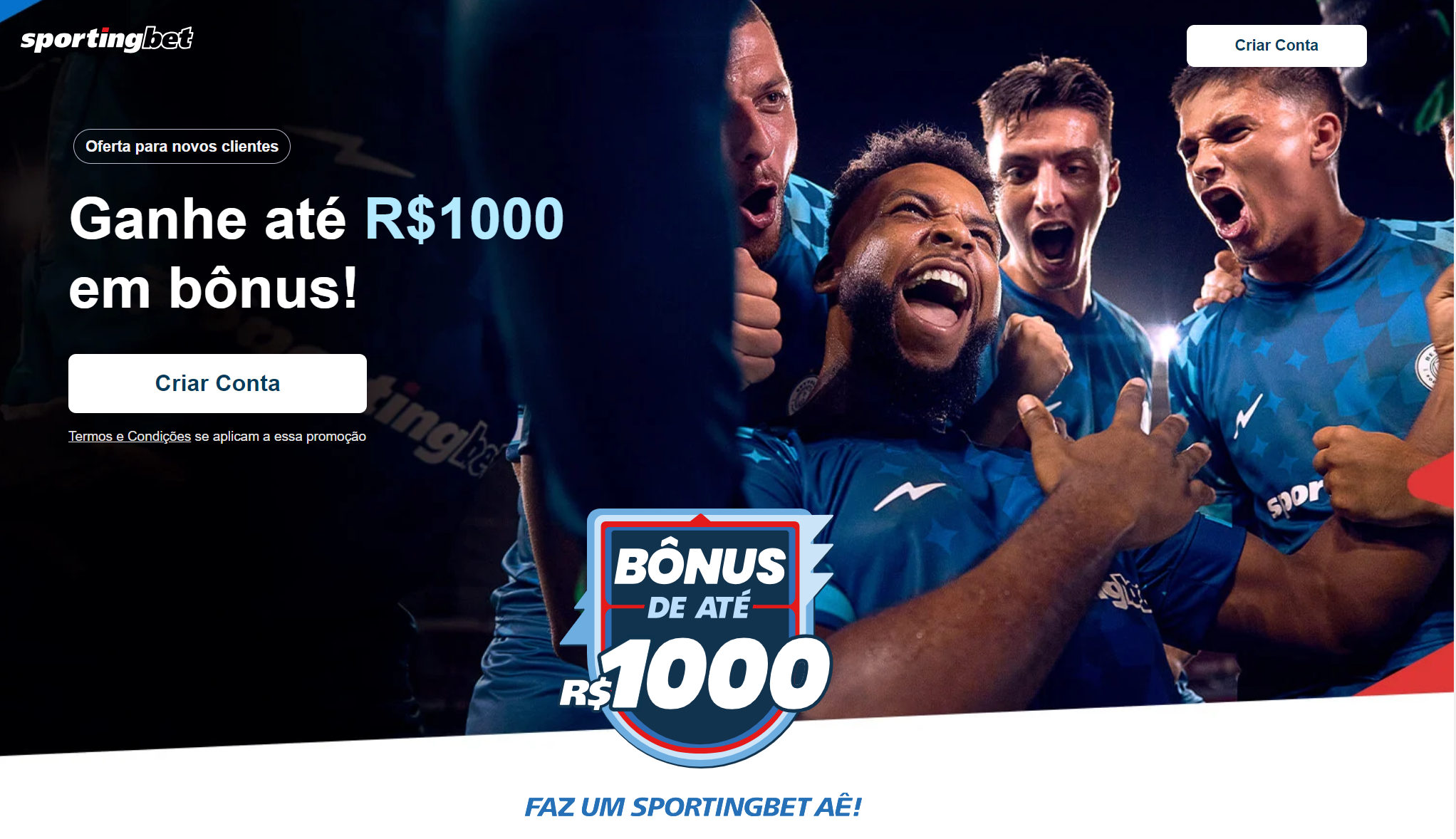 Bônus de boas-vindas da Sportingbet