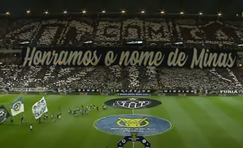 Torcida do Atlético Mineiro prepara mosaico duplo especial para a próxima partida na Libertadores