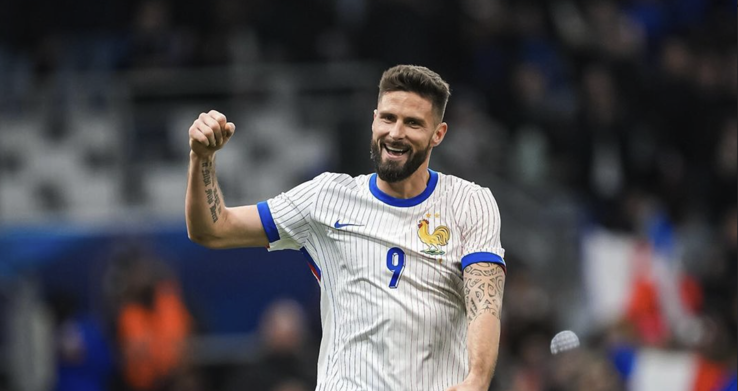 Giroud quebra outro recorde pela seleção da França