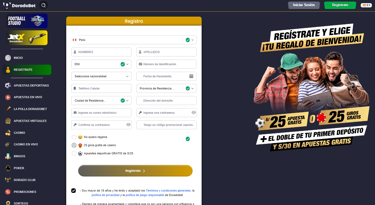 Código Promocional DoradoBet