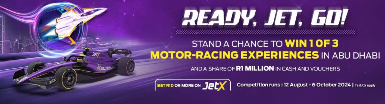 Hollywoodbets Ready, Jet, Go! Promotion: Win 1 Of 3 Motor Racing Experiences In Abu Dhabi