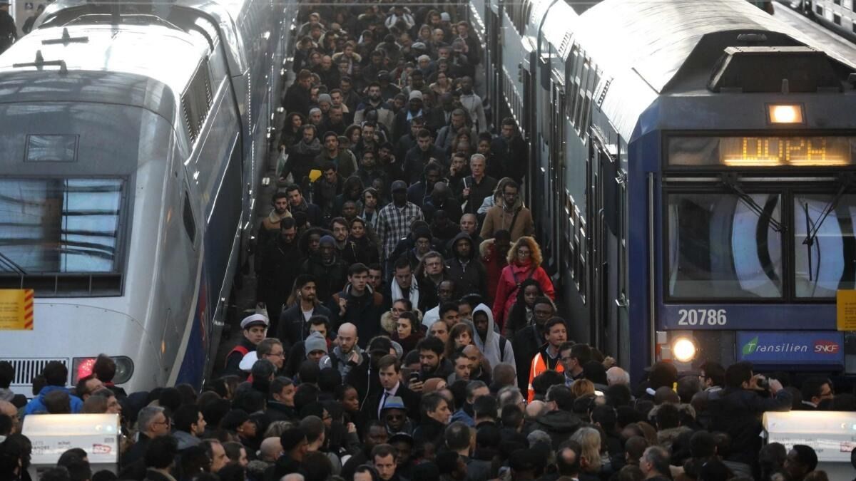 Parisian Railway Workers Protest Against 2024 Olympics