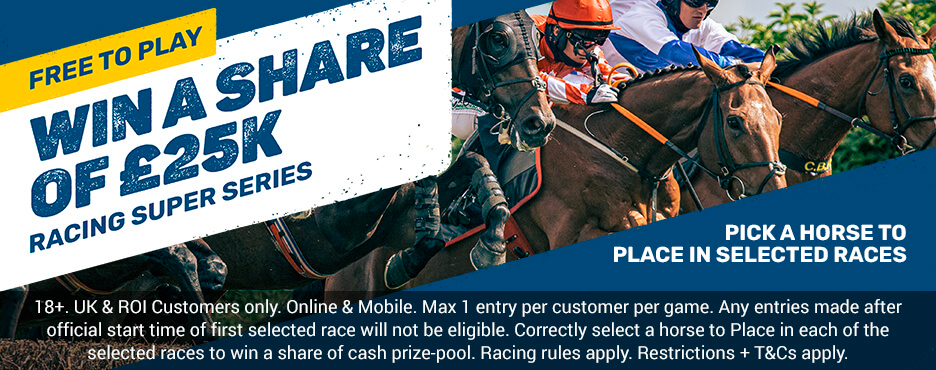 Coral Racing Super Series Bonus up to £25k