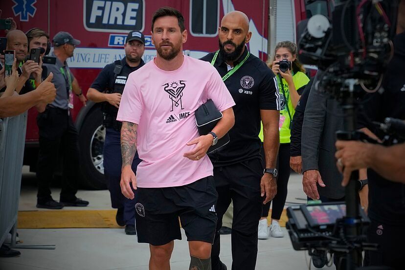 Messi's Bodyguard Tackles Fan During MLS Match