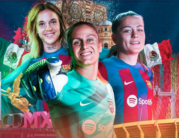 Las campeonas del FC Barcelona enfrentarán a las campeonas mexicanas del Club América y Tigres UANL