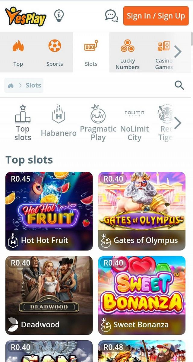 YesPlay Casino Mobile Version