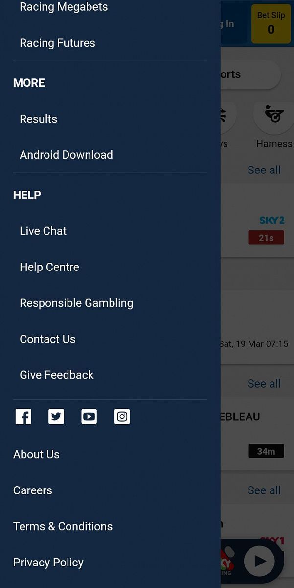 Download the Sportsbet Mobile app 