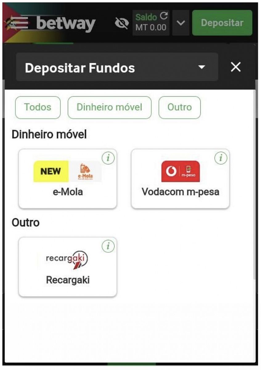 Como prosseguir com o depósito via e-Mola na versão Android