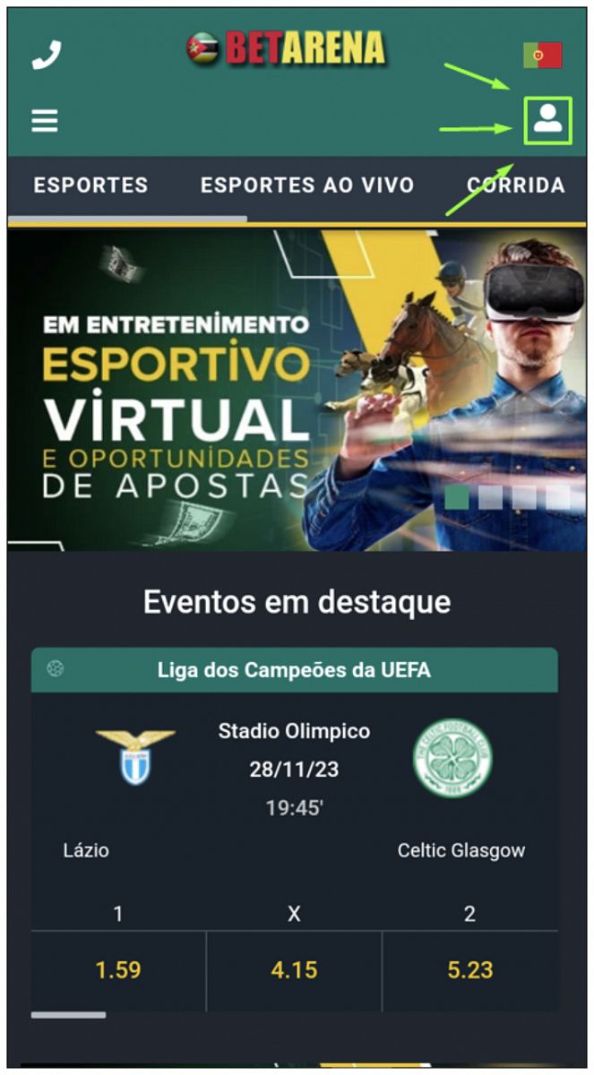  Como fazer login na versão mobile, passo 2