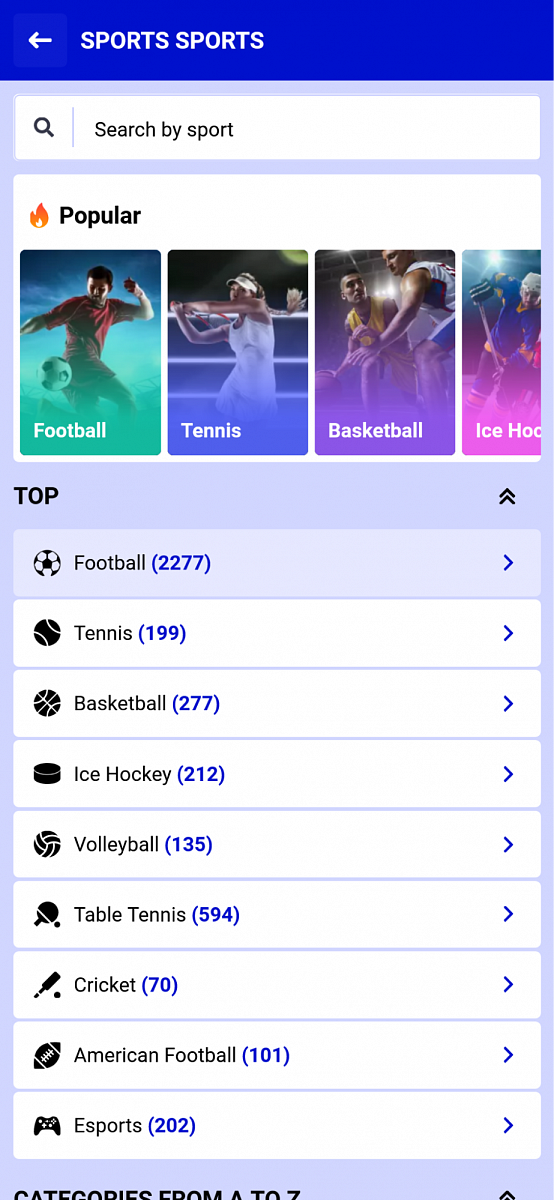  Paripesa iOS mobile app page image