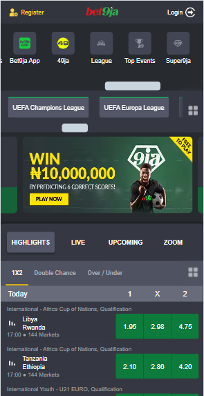 Bet9ja Install Mobile App Image