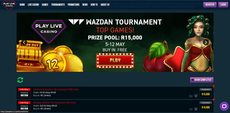 PlayLive casino tournaments