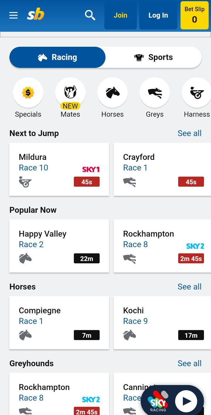 Download the Sportsbet Mobile app