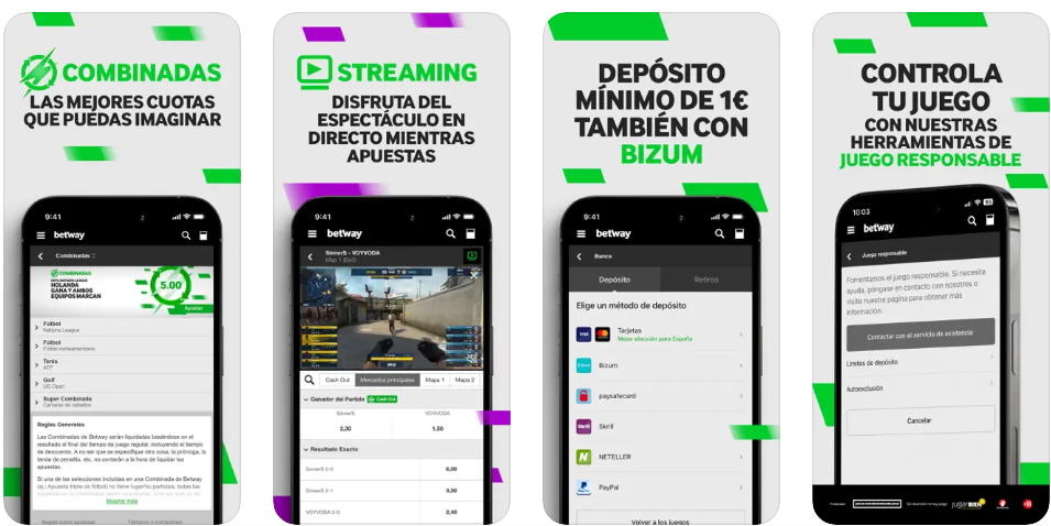 la app de betway para descargar en la AppStore