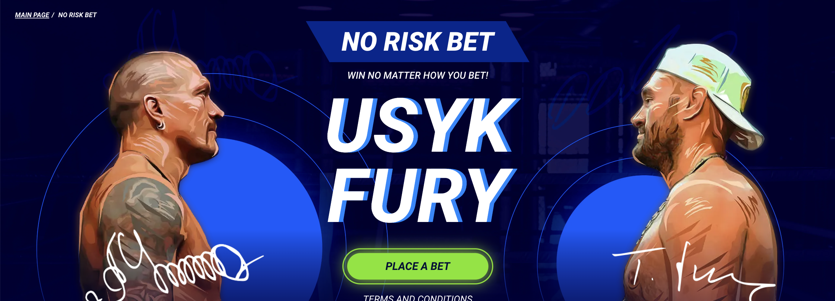 1xBet Usyk vs Fury No Risk Bet Bonus