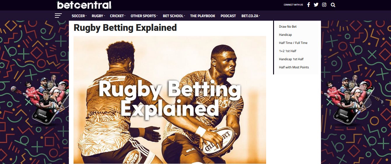 Bet.co.za official website