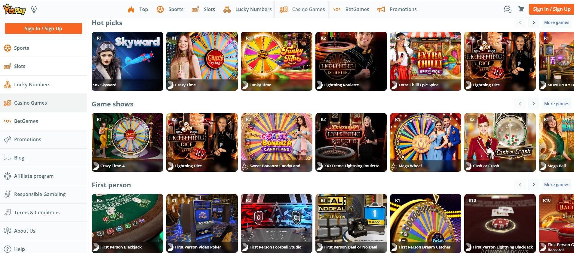 Yesplay Casino Review