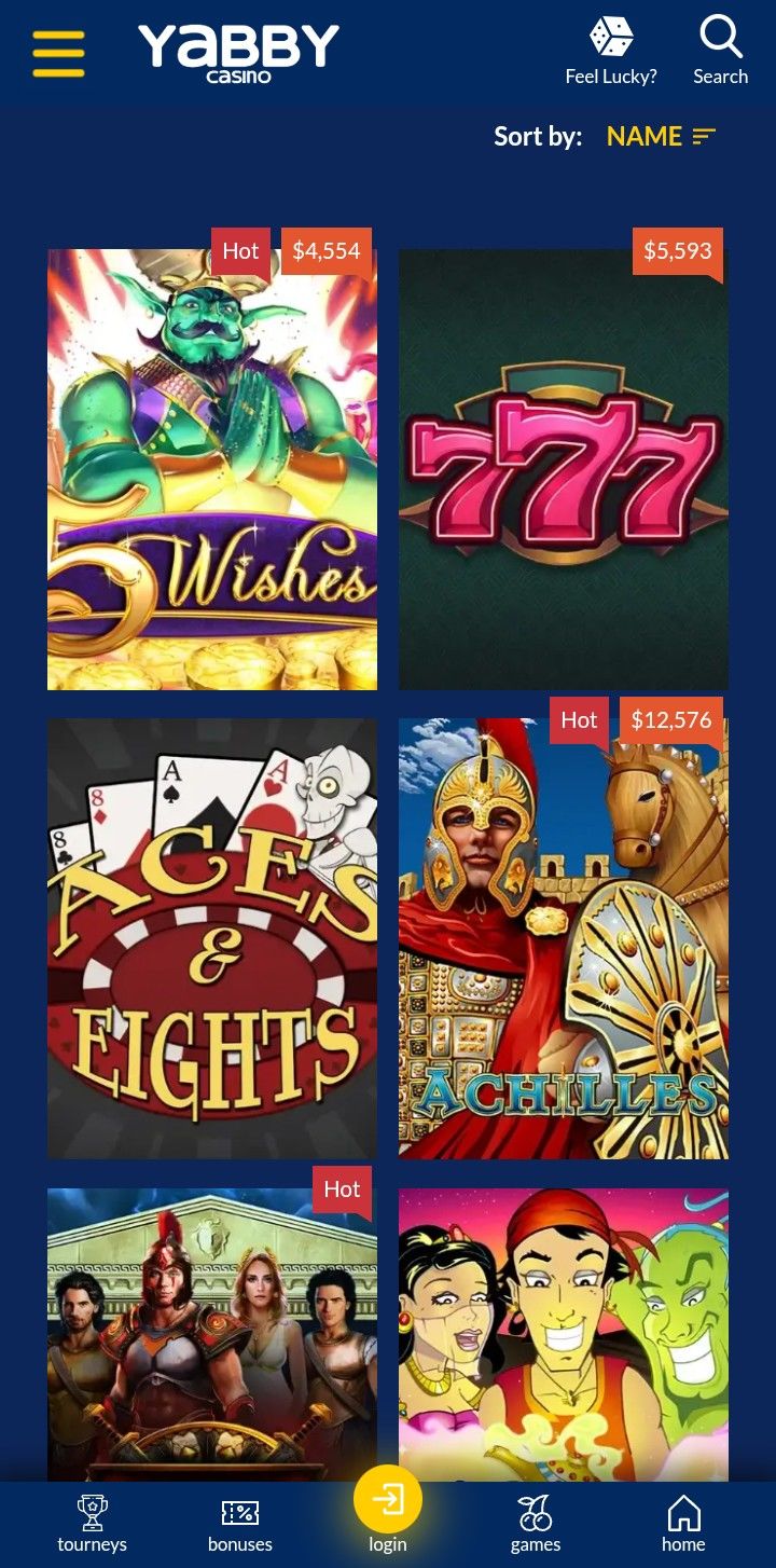 Yabby Casino iOS