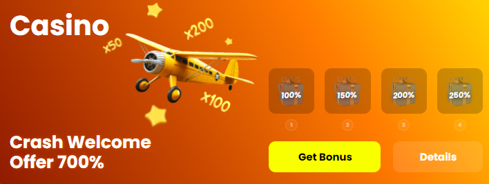 Casino welcome bonus on 4RaBet