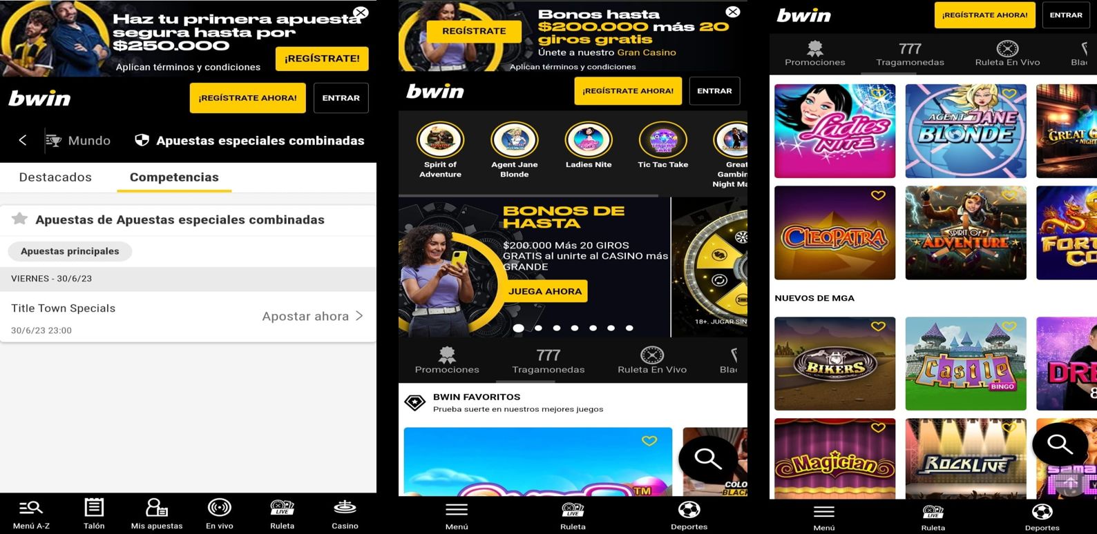 Bwin versión móvil, apuestas especiales, promoción de bonos, juegos en línea