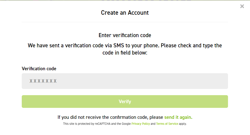 Verification Code