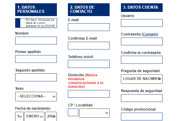 Jokerbet creación de cuenta