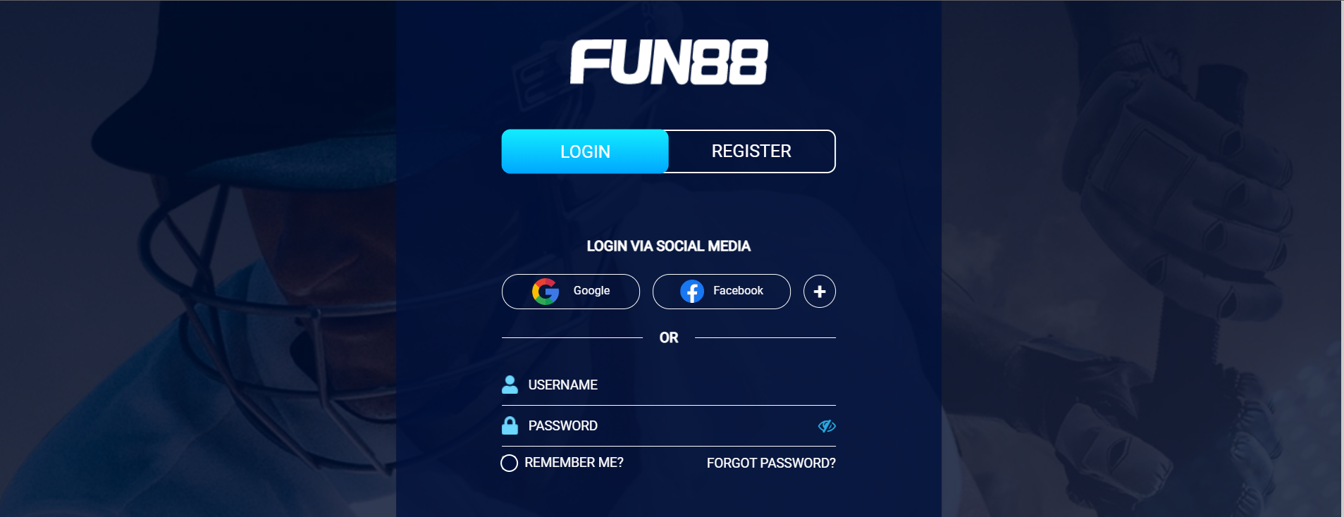 Image showing the login details