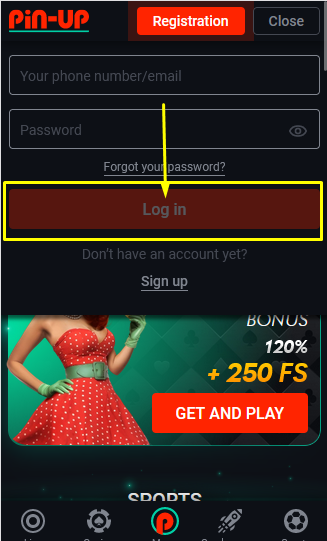 Pin-up Bet Login Process