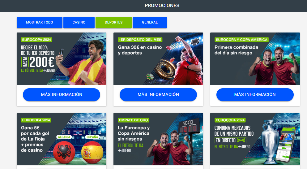 Bonos apuestas deportivas Codere