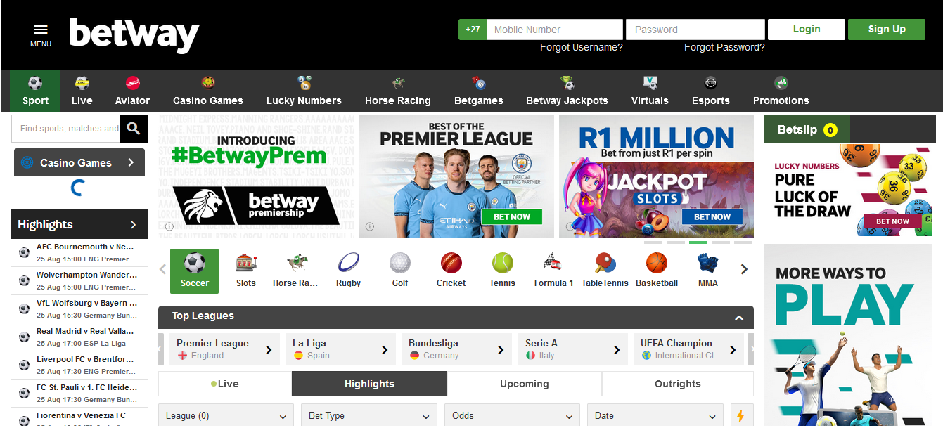 Visit the Betway Site