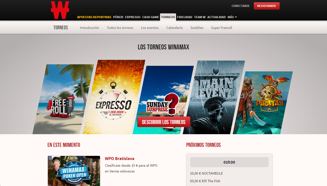 Ofertas promocionales Winamax Casino