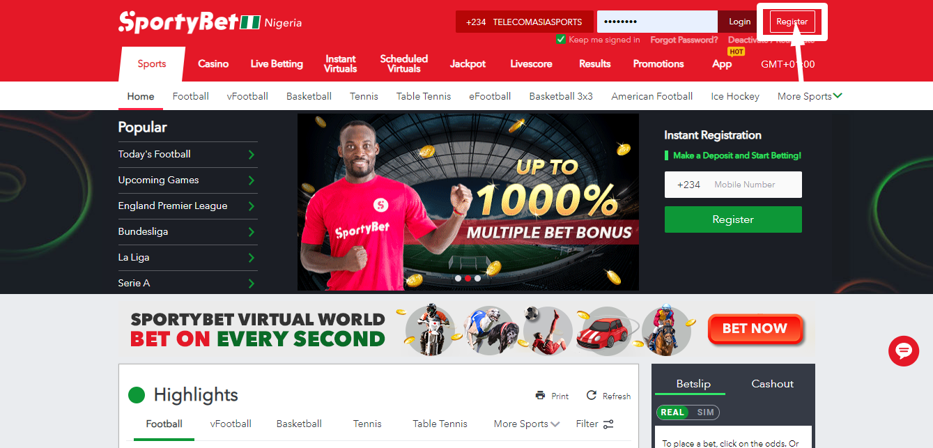 Go To Sportybet Website