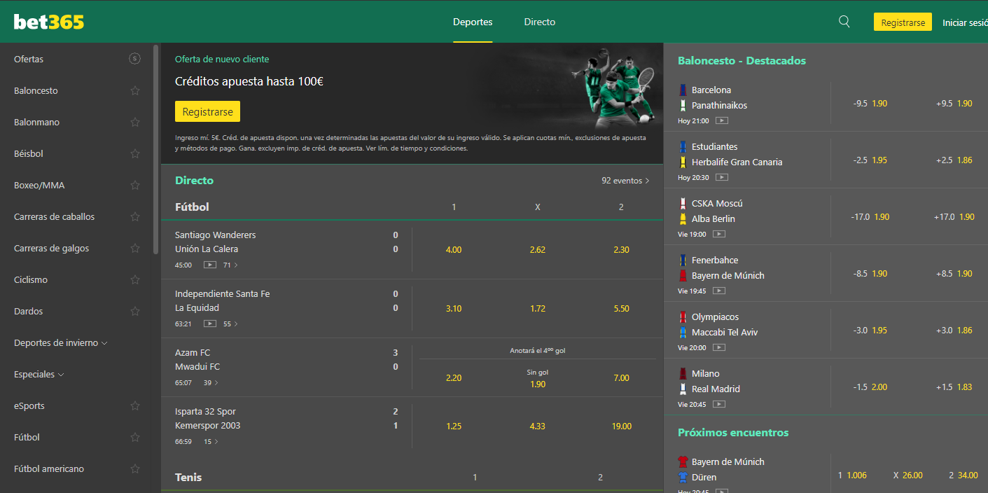 Bet365 Mercados