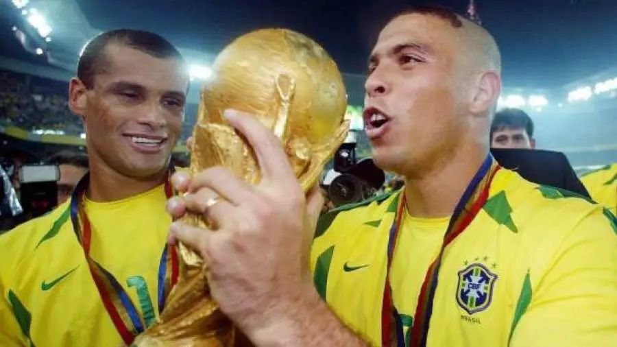 Ronaldo y Rivaldo en 2002