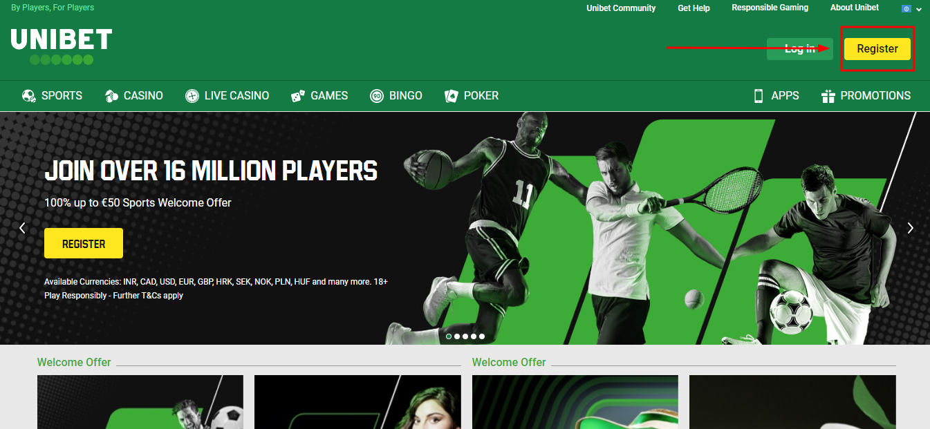 Unibet official website