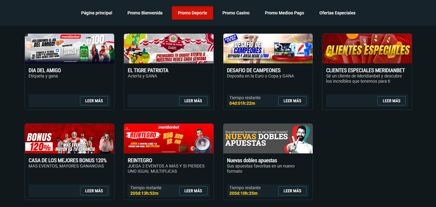 Promos de apuestas deportivas