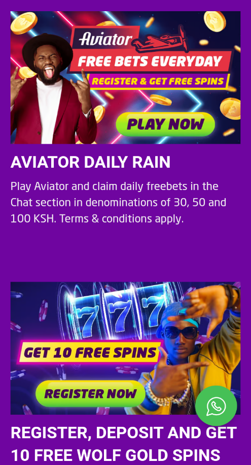 Bongobongo Kenya casino bonuses