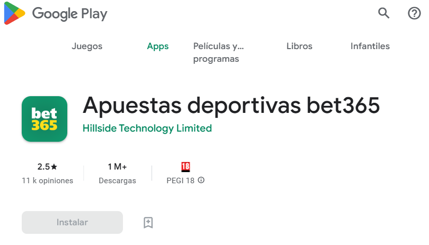 app de bet365 en google play