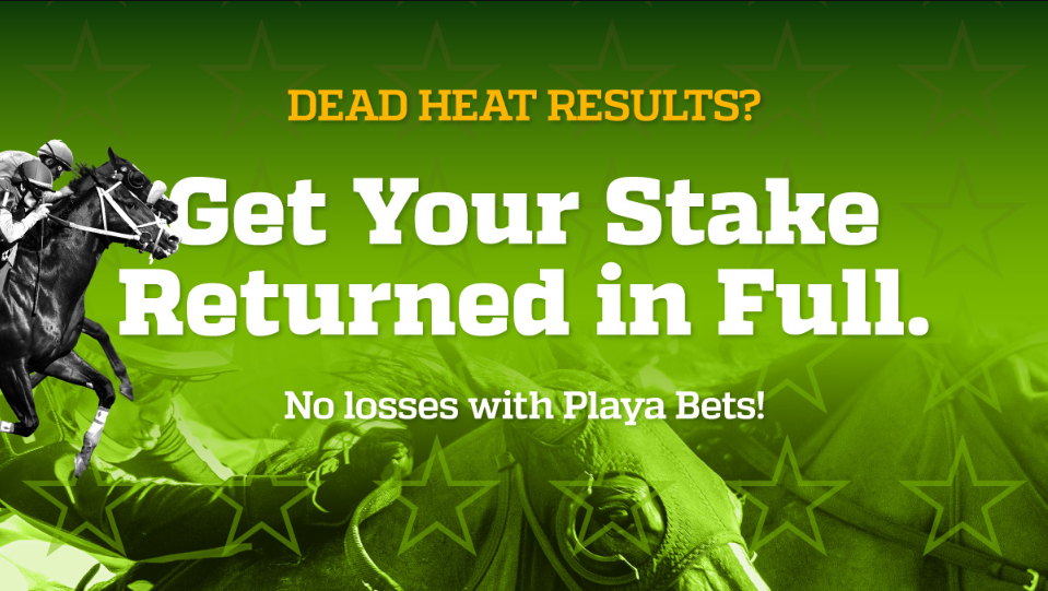 Playabets SA Full Stake Return on Dead Heats Bonus Banner