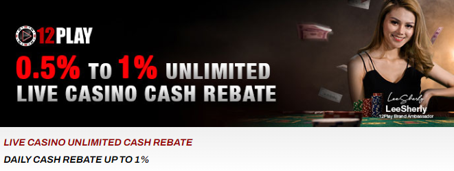 12Play Live Casino Cash Rebate