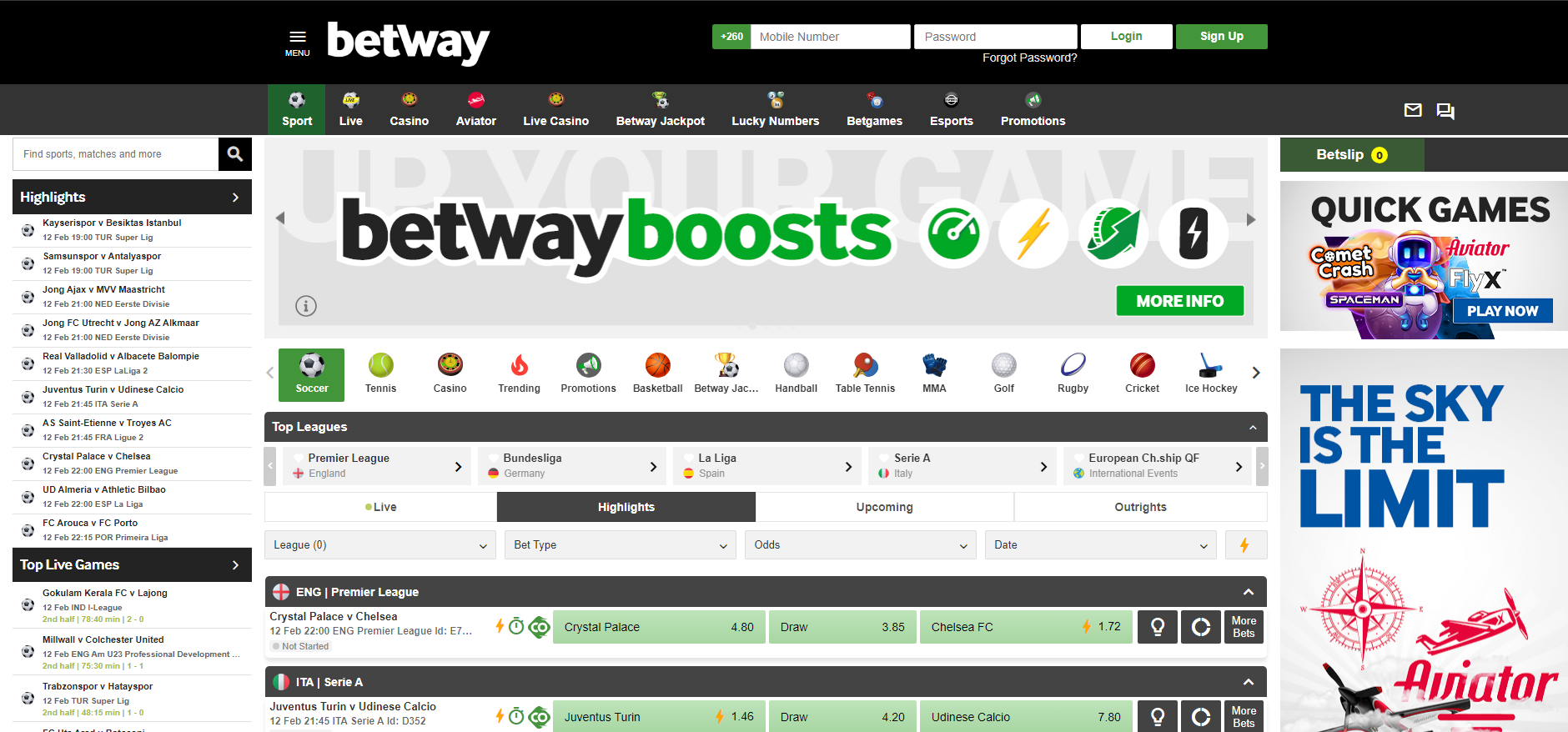 Betway Login Image