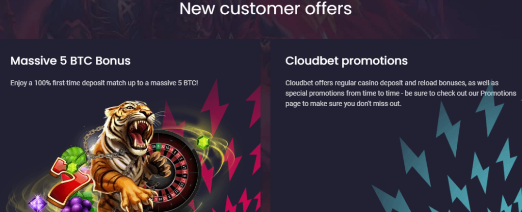 Cloudbet Welcome Bonuses