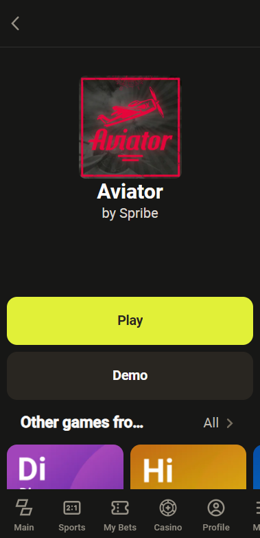 Using bonus code on Aviator