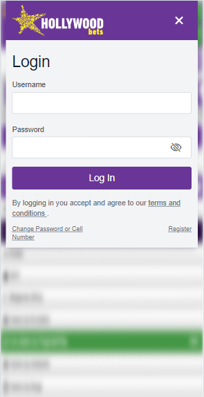 Hollywoodbets Data Free Login to Account Image