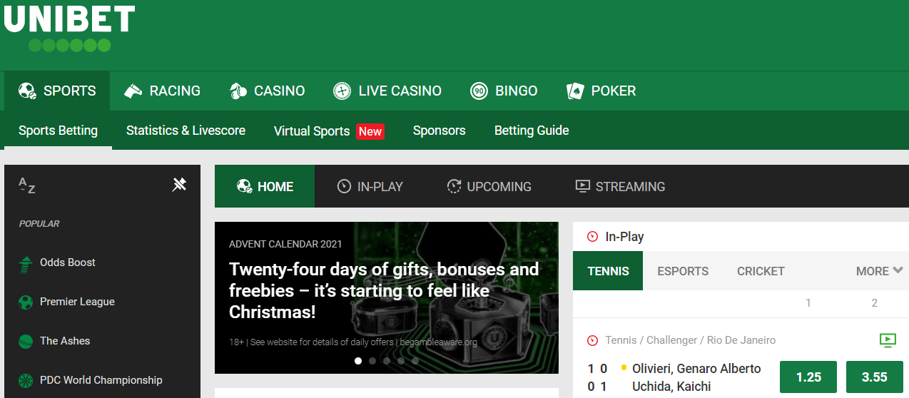 Unibet official