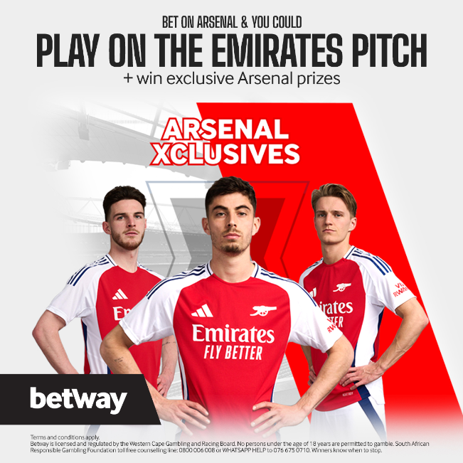 Image Betway SA Arsenal Xclusives Bonus