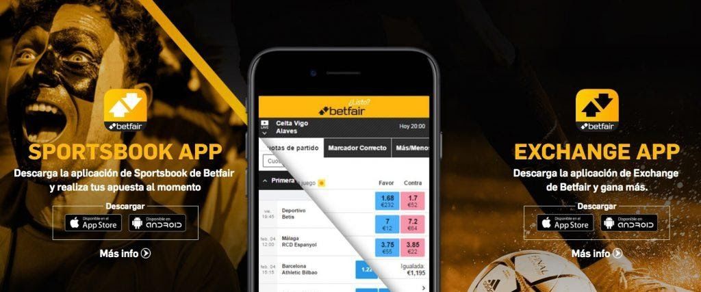 App de Betfair Exchange.