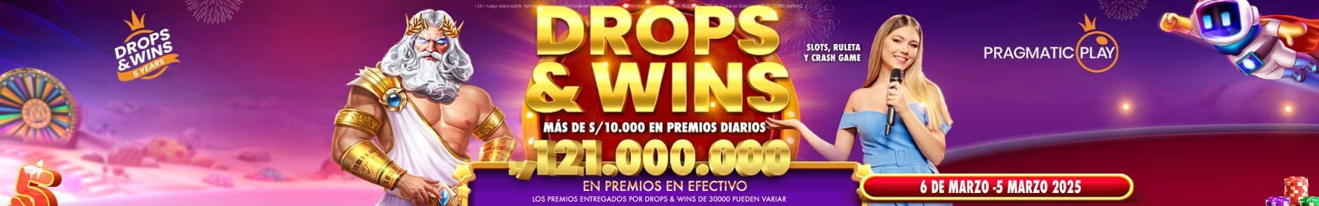 Premios diarios en drops & wins promo