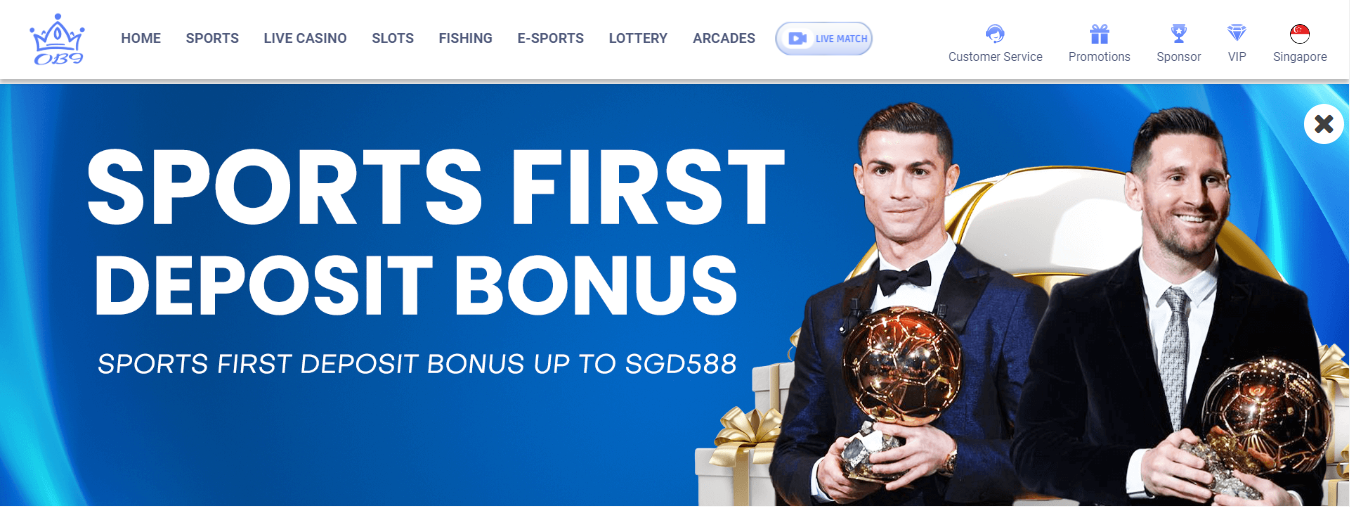 OB9 Sports Deposit Bonus